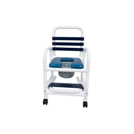 Mor-Medical International Mor Medical International Deluxe Shower Commode Chair, Slideout Footrest, 310 lb. Capacity DNE-310-3TWL-SF